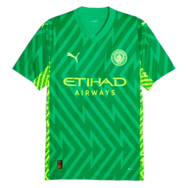 2023-2024 Man City Home Goalkeeper Shirt (Green)