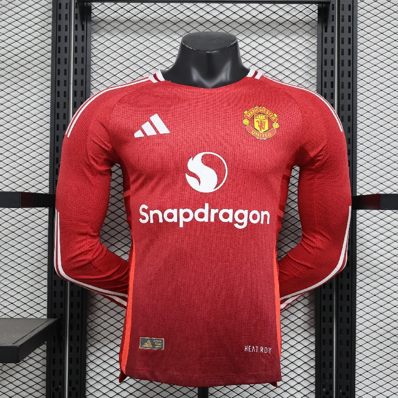 2024-25 Manchester United Home Shirt - Long Sleeve