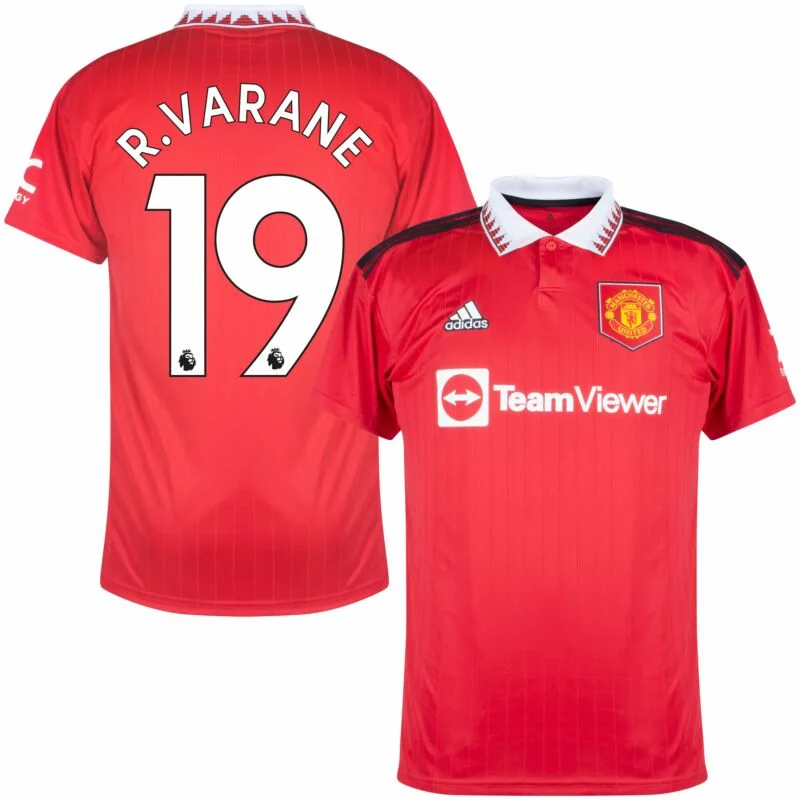 Adidas Manchester United Home R.Varane 19 Trikot 2022-2023 (Premier League)