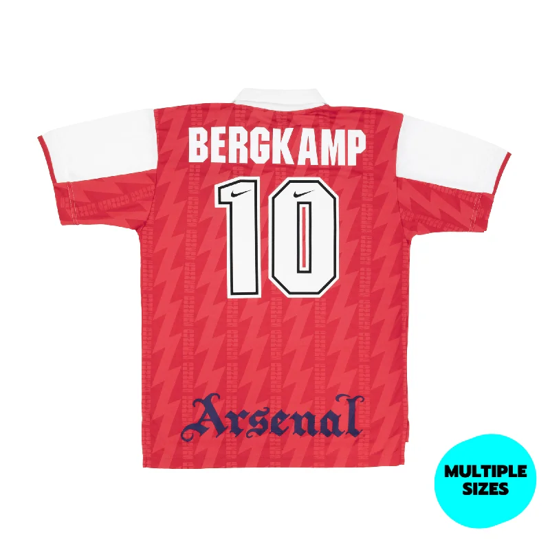 ARSENAL 1994-96 HOME SHIRT - BERGKAMP 10 - 8/10