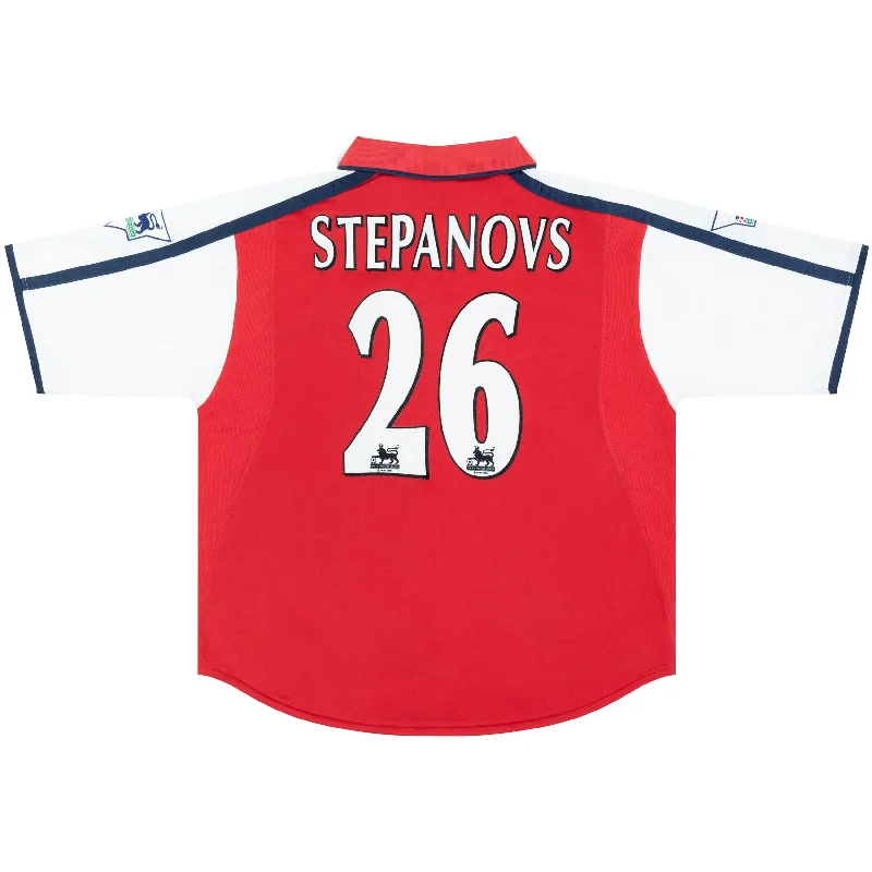 ARSENAL 1999-00 MATCH ISSUE HOME SHIRT - STEPANOVS 26