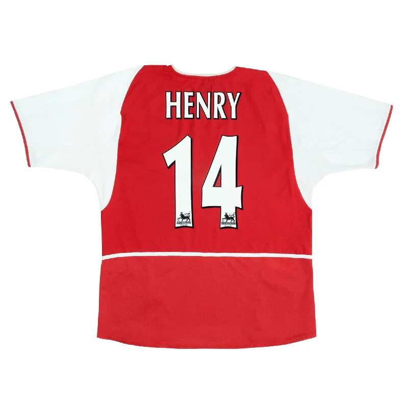 ARSENAL 2002-04 HOME SHIRT - HENRY 14 - L