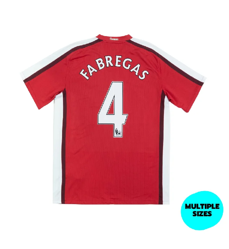 ARSENAL 2008-10 HOME SHIRT - FABREGAS 4 - 8/10