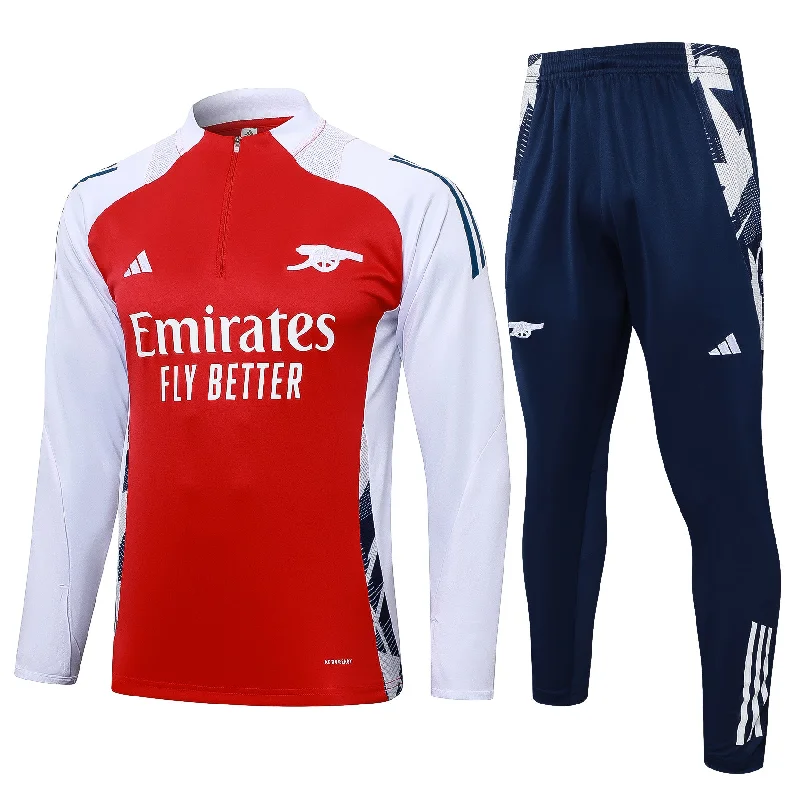 Arsenal 2024-25 Red Half-zip Tracksuit Set