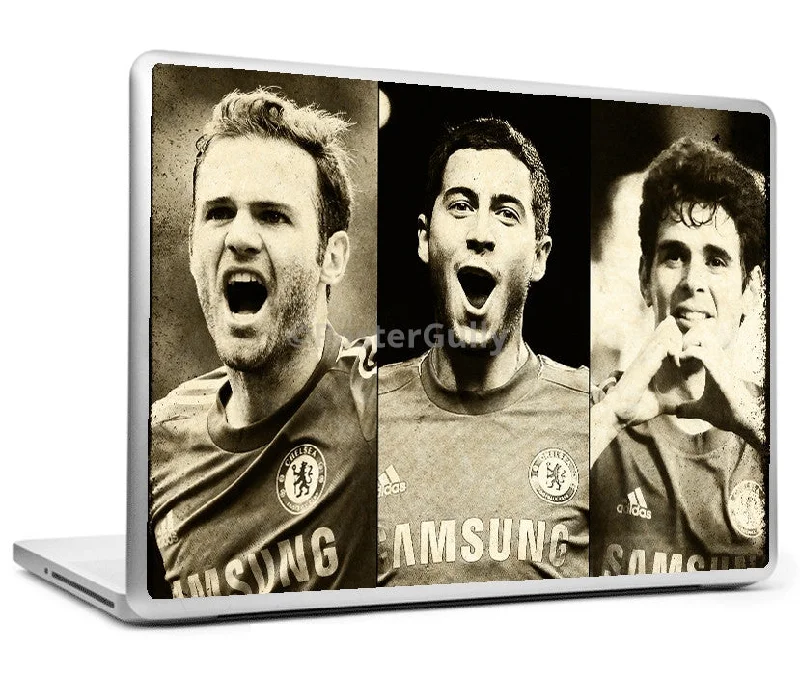 Beware the Mazacar Chelsea Minimal Football Art Laptop Skin