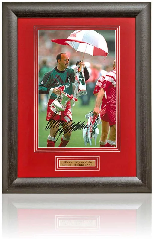 Bruce Grobbelaar Liverpool Legend Hand Signed 12x8'' Photograph AFTAL COA