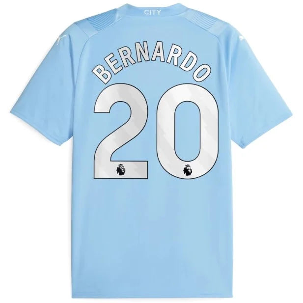 Camisa Manchester City Titular I 23/24 - Puma Torcedor Masculina Personalizada BERNARDO  N°20