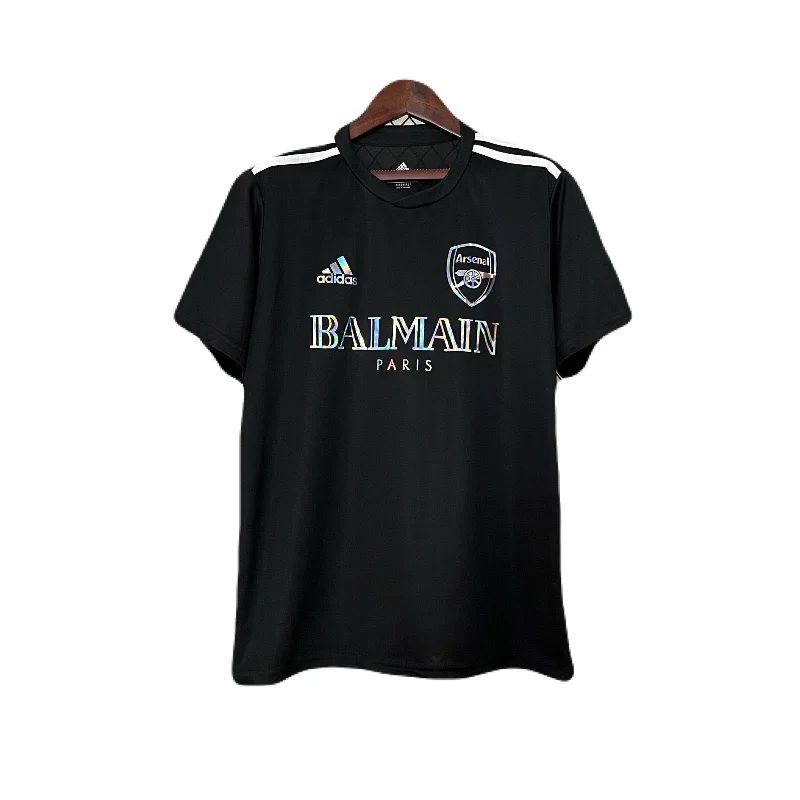 CAMISETA ARSENAL EDICIÓN LIMITADA BALMAIN PARIS BLACK 24/25 HOMBRE