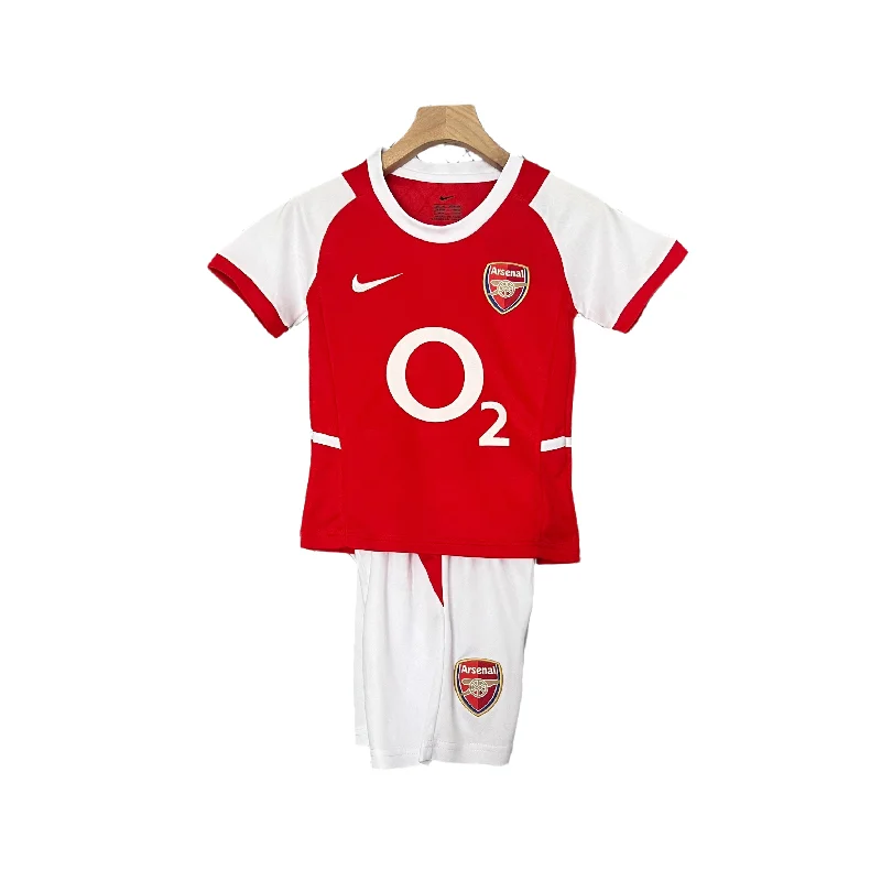 CAMISETA ARSENAL I 02/04 CONJUNTO INFANTIL (RETRO)