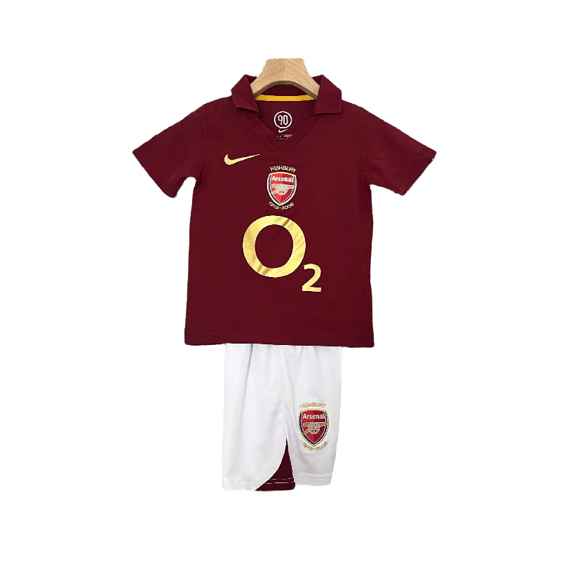 CAMISETA ARSENAL I 05/06 CONJUNTO INFANTIL (RETRO)