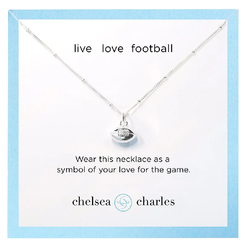 CC Sport Football Charm Necklace