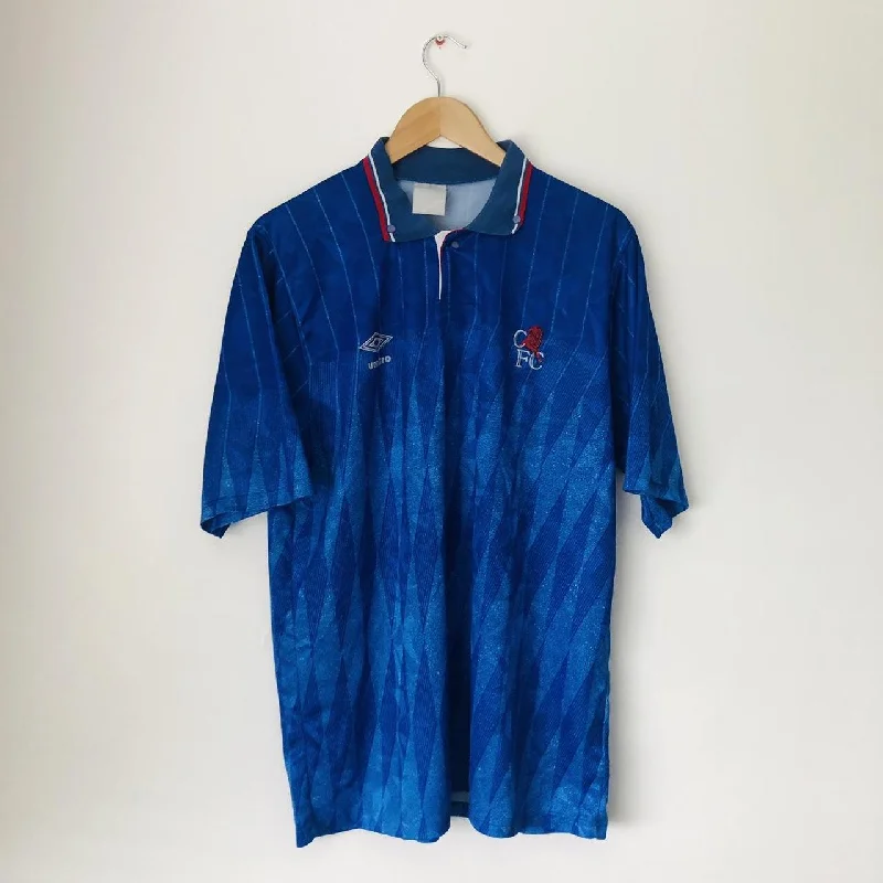 Chelsea 1989/1990 Blue Home Football Shirt (L)