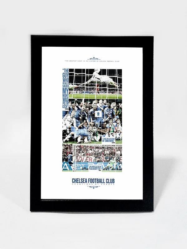 Chelsea Champions Minimal Art | Framed Art