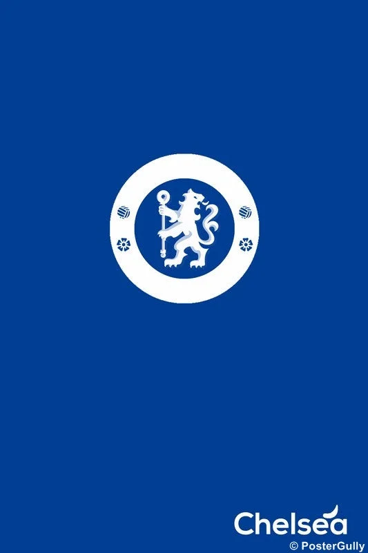 Chelsea Minimalist Blue Artwork PosterGully Specials