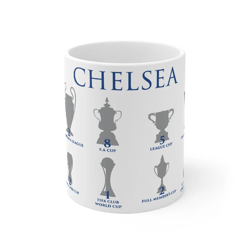 Chelsea Trophies Mug - White