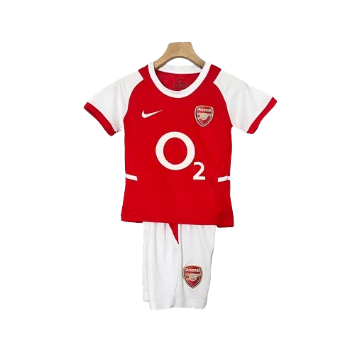 Conjunto Retrô Infantil Arsenal l 2002/04 - Modelo Torcedor