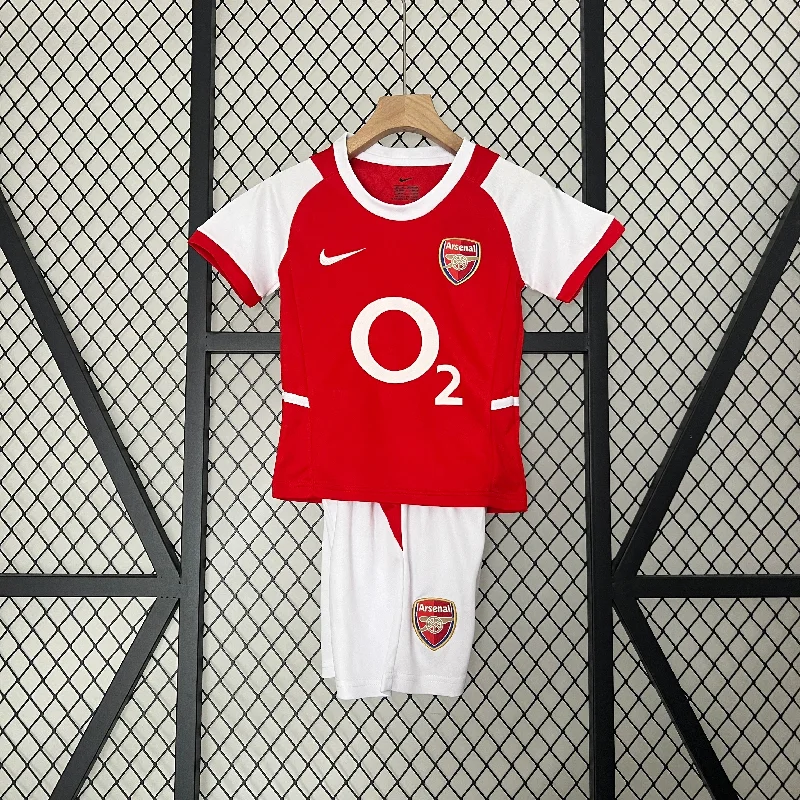 Conjunto Retrô Infantil Oficial do Arsenal 2002/2004 - Kids