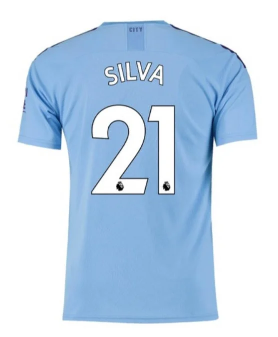 David Silva Manchester City 19/20 Home Jersey