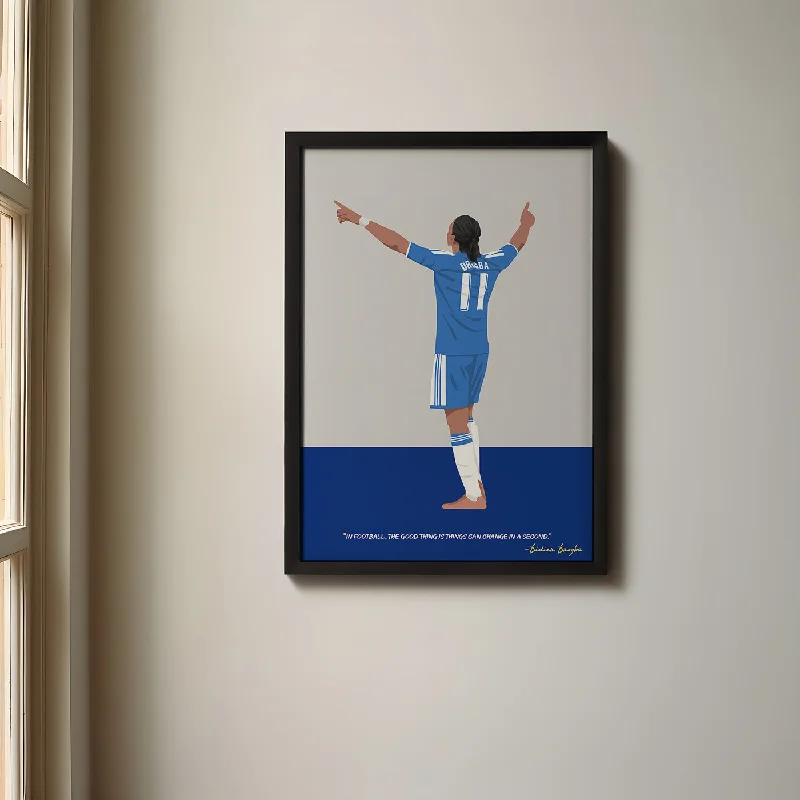 Didier Drogba Chelsea Framed Poster