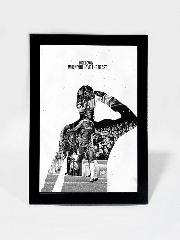 Didier Drogba Chelsea Minimal Art | Framed Art