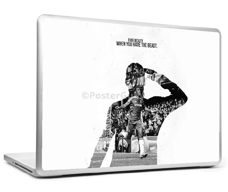 Didier Drogba Chelsea Minimal Art Laptop Skin