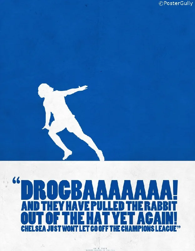 Drogba Scores | Minimal Football Art