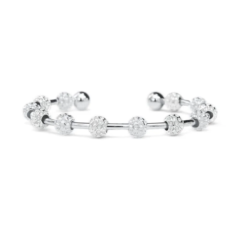 Golf Goddess Silver Golf Ball Bead Stroke Counter Bracelet (Best Seller)