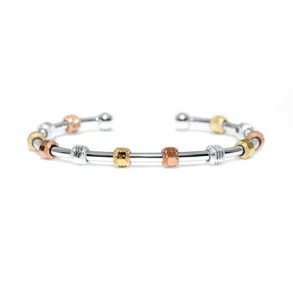 Golf Goddess Silver Tricolor Stroke Counter Bracelet