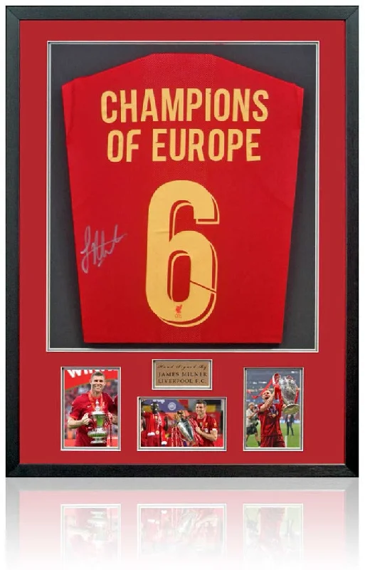 James Milner Liverpool Legend Hand Signed Framed Shirt AFTAL COA