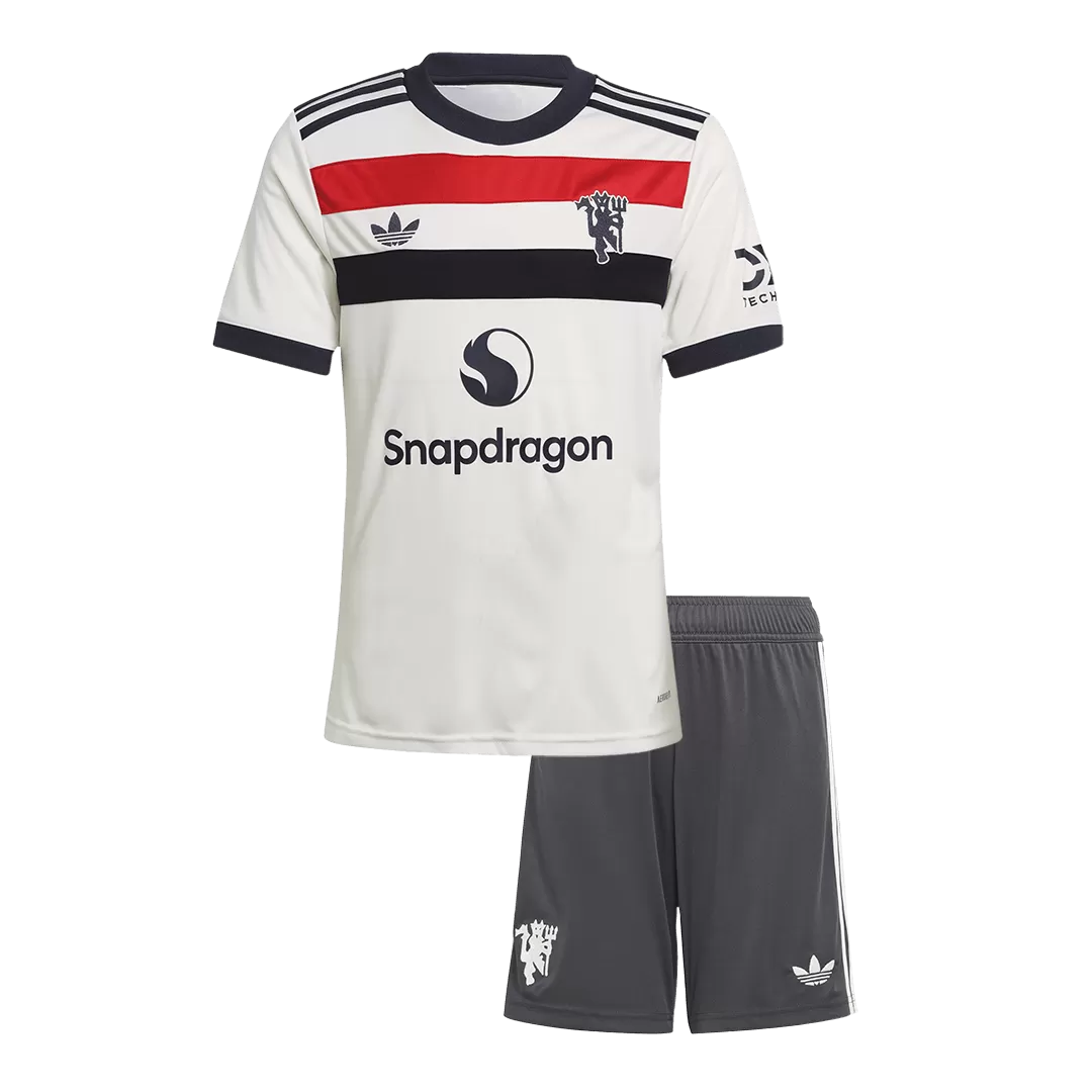 Kids Manchester United Third Away Soccer Kits 2024/25