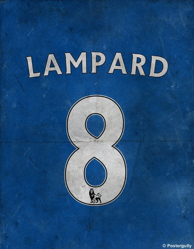 Lampard No. 8 Minimal Football Poster