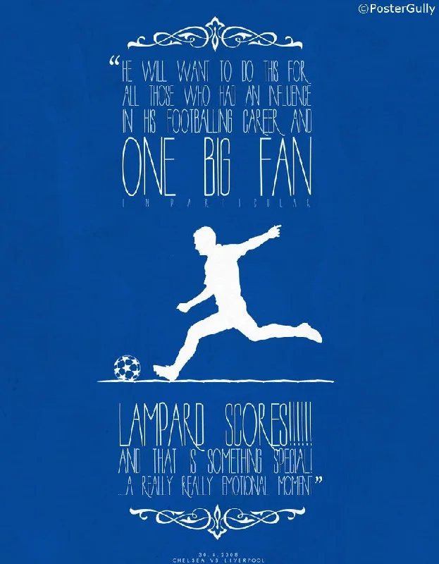 Lampard Scores | Minimal Football Art