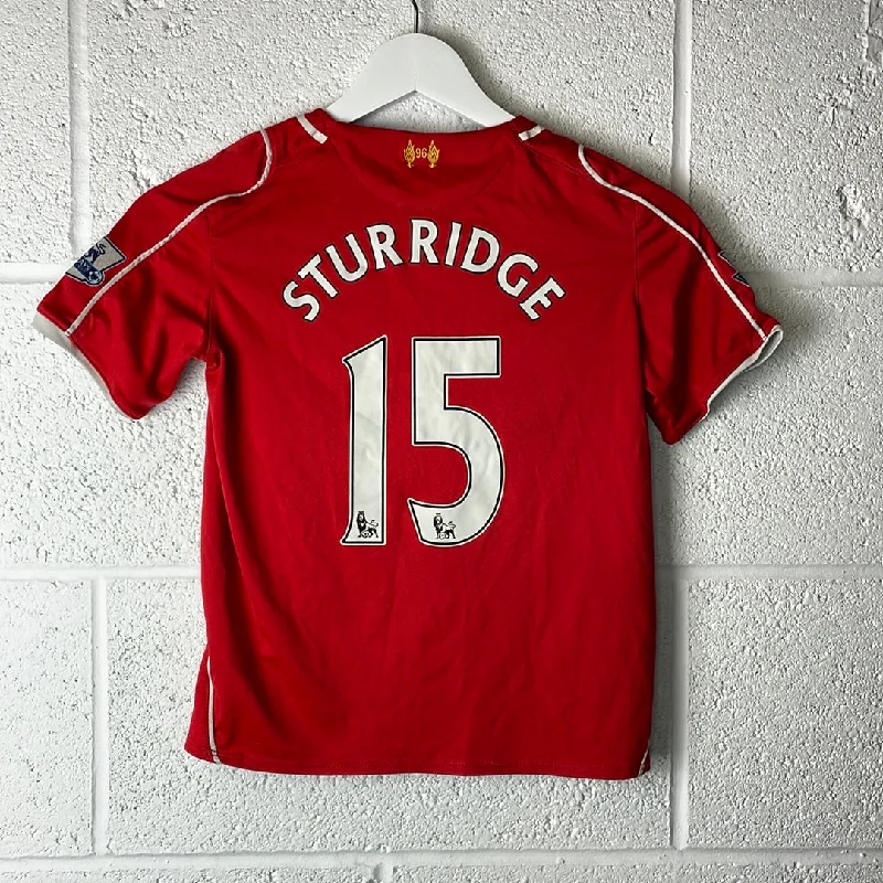 Liverpool 2014 Home Shirt - Junior - STURRIDGE 15 - Age 6-7 - Good Condition