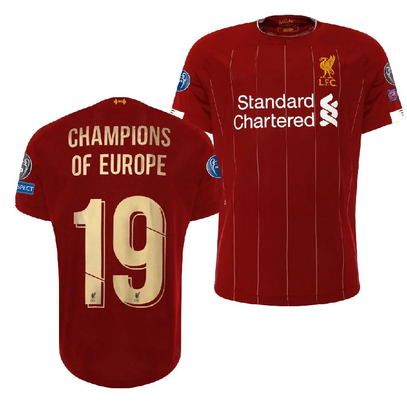 Liverpool Champions of Europe 19/20 European Jersey #19