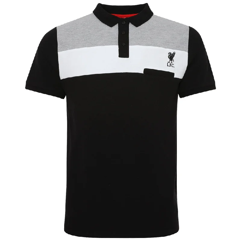 Liverpool FC Colour Block Polo - Mens - Black