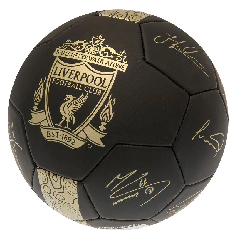 Liverpool FC Gold Phantom Signature Football