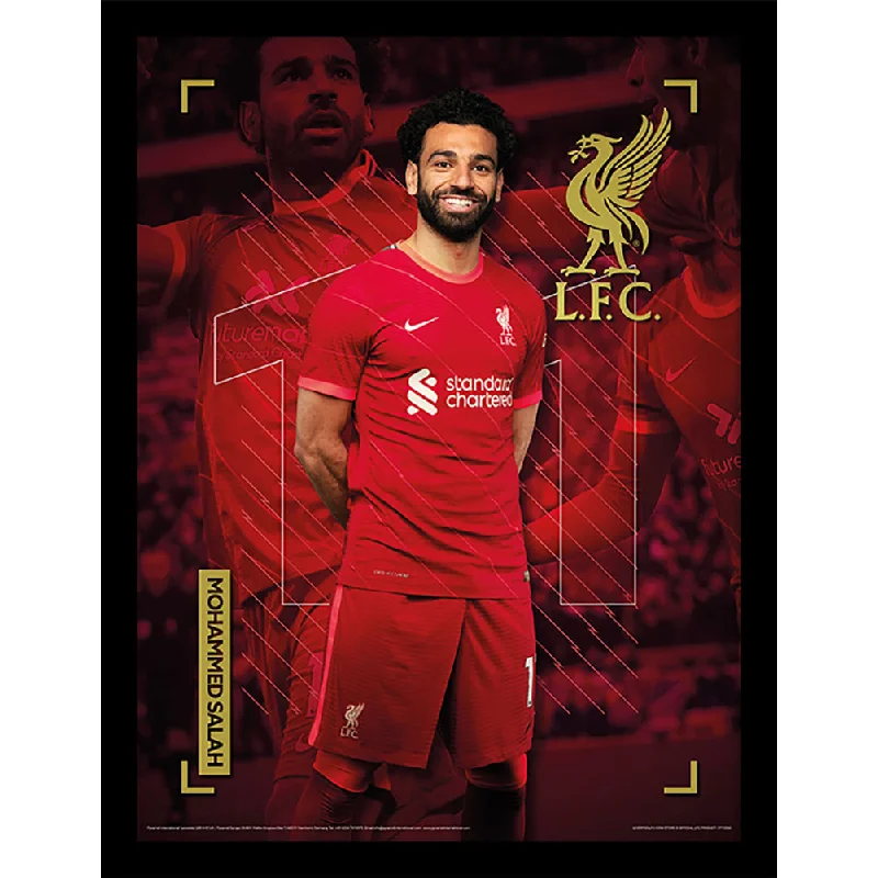 Liverpool FC Picture Salah 16 x 12 (Framed)