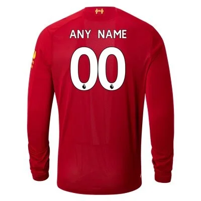 Liverpool Long Sleeve Custom 19/20 Home Jersey