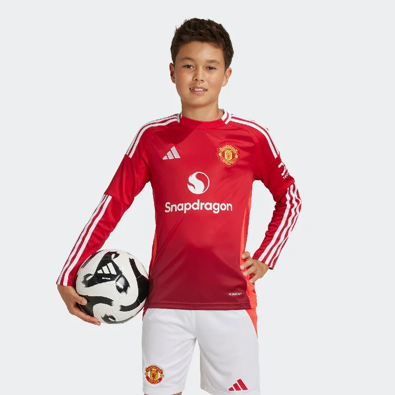 Man Utd 24/25 Home L/S Football Shirt Jnr