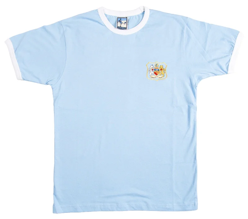 Manchester City Retro Football T Shirt 1940s - 1950s