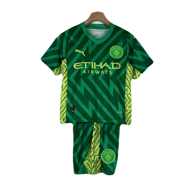 MANCHESTER CITY IV PORTERO 23/24 CONJUNTO INFANTIL