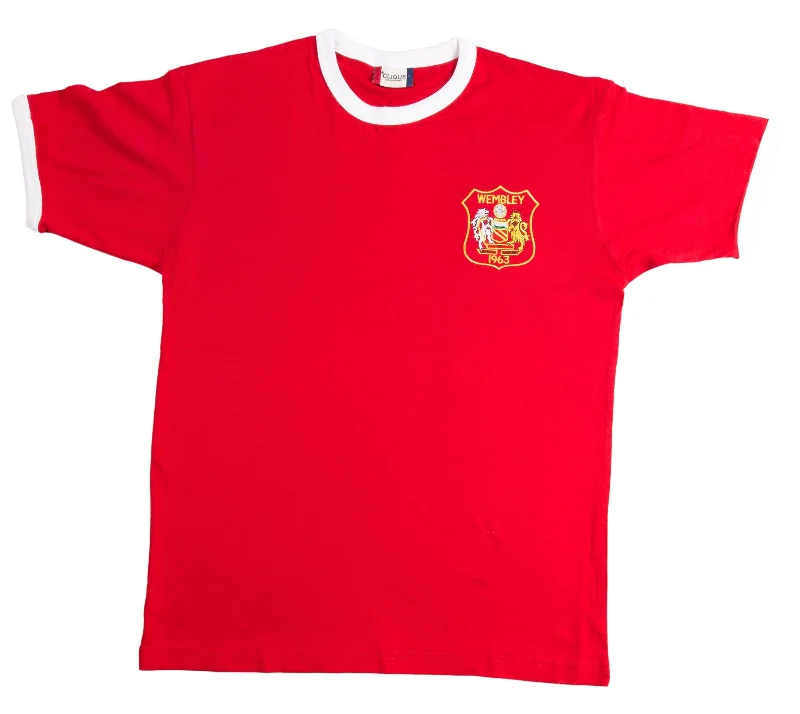 Manchester United Retro Football T Shirt 1963 FA Cup Final