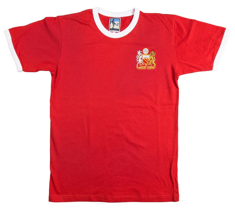 Manchester United Retro Football T Shirt 1970s Man Utd