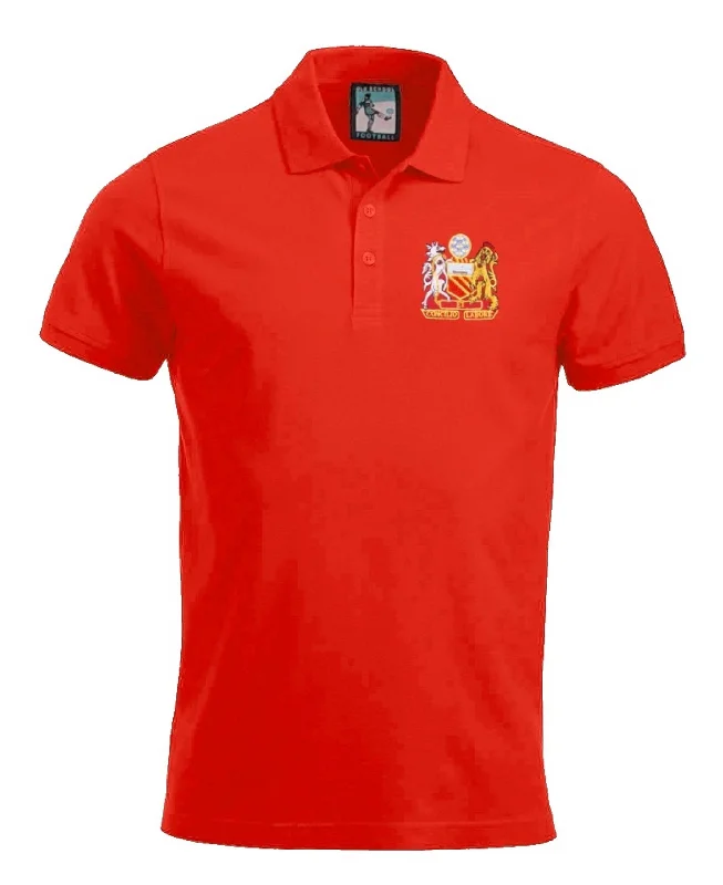 Manchester United Retro Football Polo Shirt 1970s