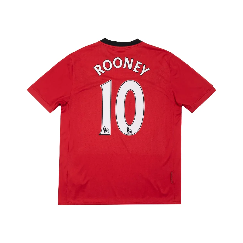 MANCHESTER UNITED 2009-10 HOME SHIRT - ROONEY 10 - L