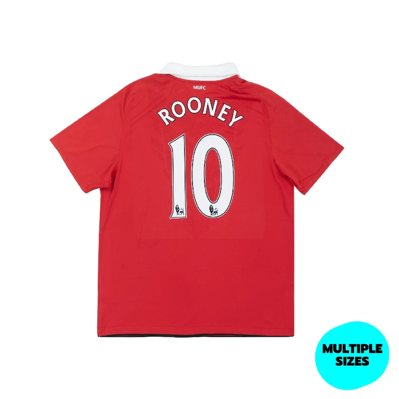 MANCHESTER UNITED 2010-11 HOME SHIRT - ROONEY 10 - 8/10