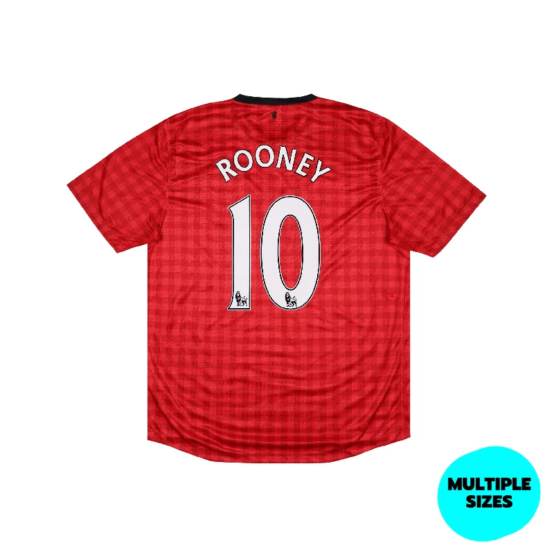 MANCHESTER UNITED 2012-13 HOME SHIRT - ROONEY 10 - 8/10