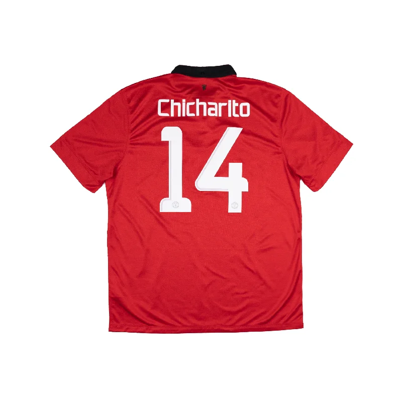 MANCHESTER UNITED 2013-14 HOME SHIRT - CHICHARITO 14 - L