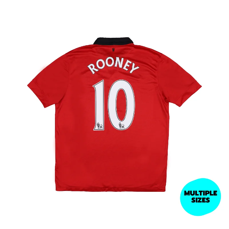 MANCHESTER UNITED 2013-14 HOME SHIRT - ROONEY 10 - 8/10