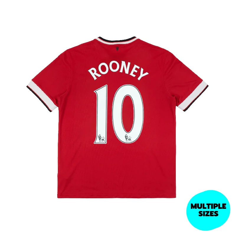 MANCHESTER UNITED 2014-15 HOME SHIRT - ROONEY 10 - 8/10